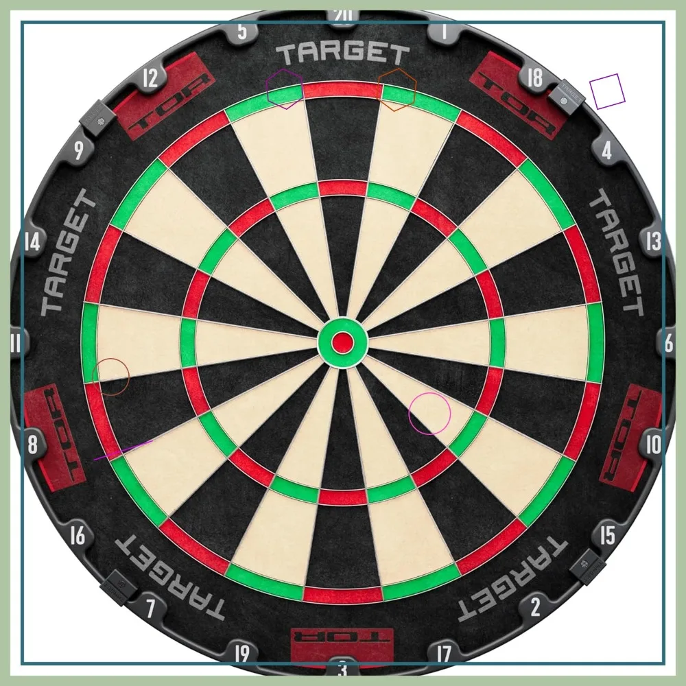 

Competition Steel Tip Dartboard with Fixing Kit | Premium Sisal, Thin Wire, Rotating Number Ring