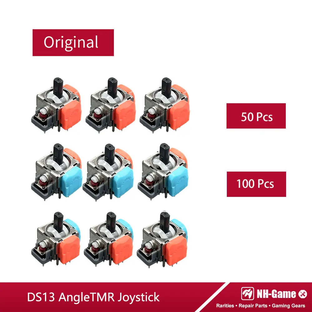 50/100PCS DS13 MAX 2nd Generation Angle TMR Electromagnetic Joystick For PS4 for PS5 for Xbox Gamepad 3D Analog Stick Rocker
