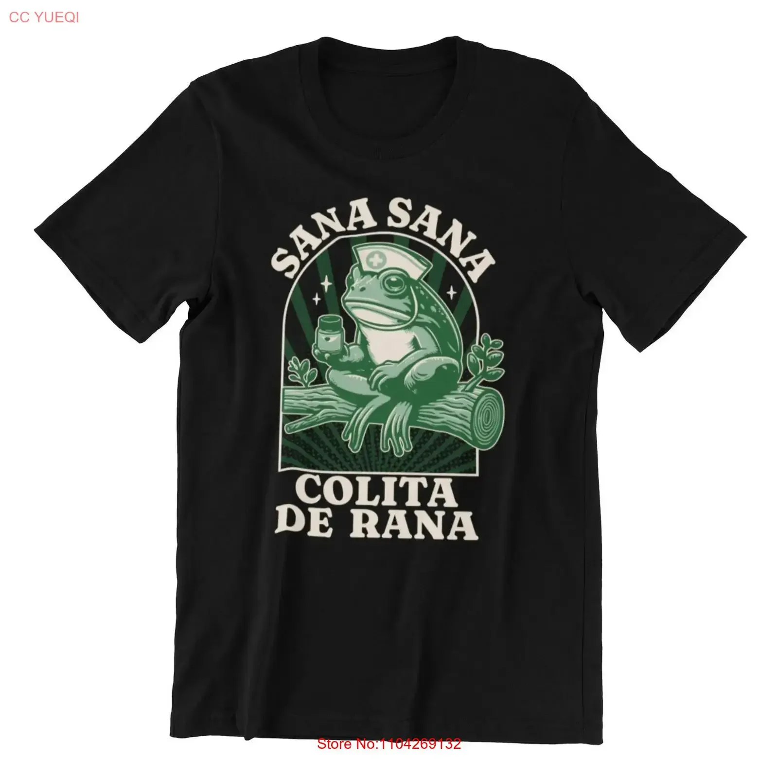 Camiseta Sana Colita De Rana, Diseño Mexicano Divertido, Estilo Vintage, Lavada, Suave, Elástica, Unisex, Cómoda, Elegante, Transpirable y a la Moda