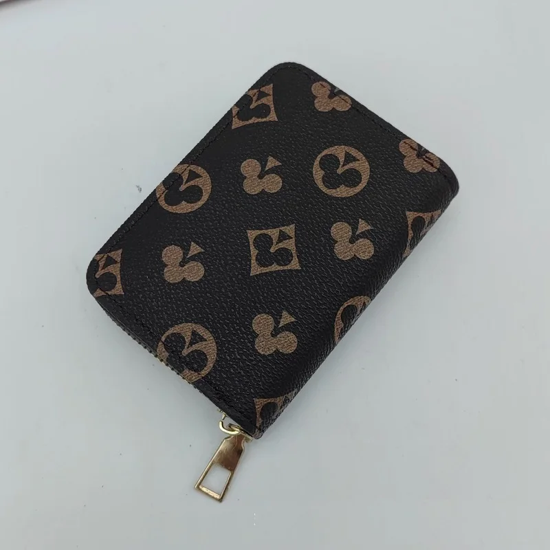 Mini portefeuille multifonctionnel à fermeture éclair pour femme, porte-cartes pour femme, porte-monnaie pour femme, nouveau, à la mode, C024