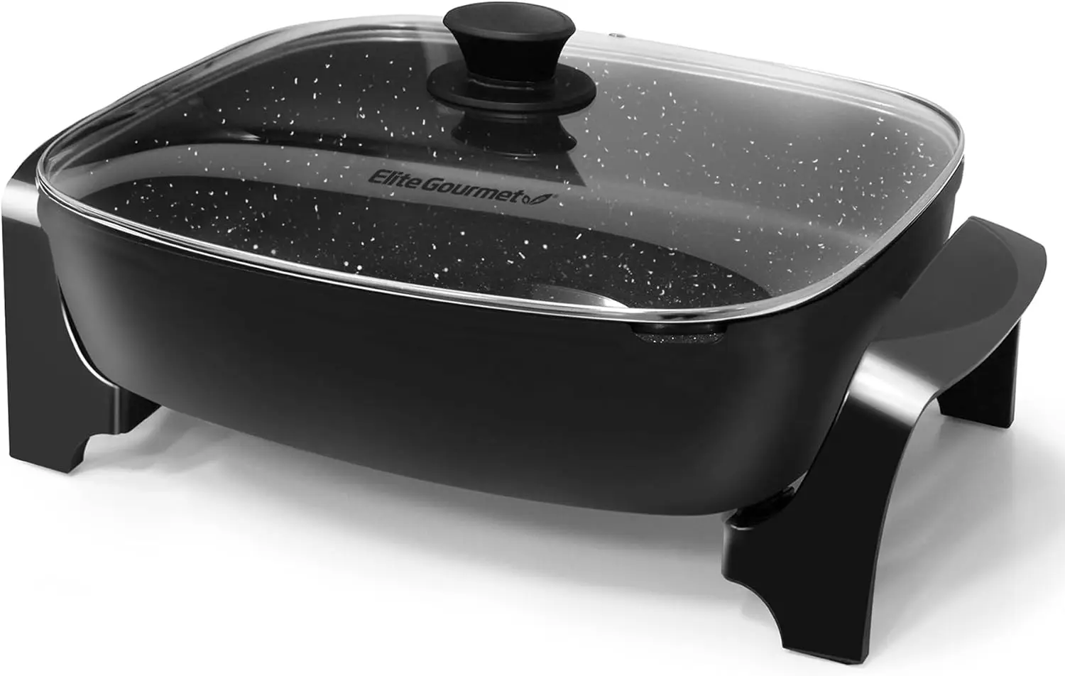 

Extra Deep 10.5Qt Electric Skillet with Glass Lid, Non-Stick & Dishwasher Safe, Adjustable Temperature