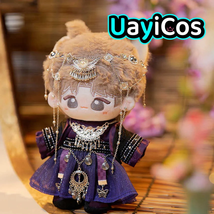 

20 см кукольная одежда, сказочная девушка, древняя шпилька Hanfu, поясная цепочка, платье, юбка, костюм, мягкие плюшевые аксессуары для кукол, аниме-игрушка для детей