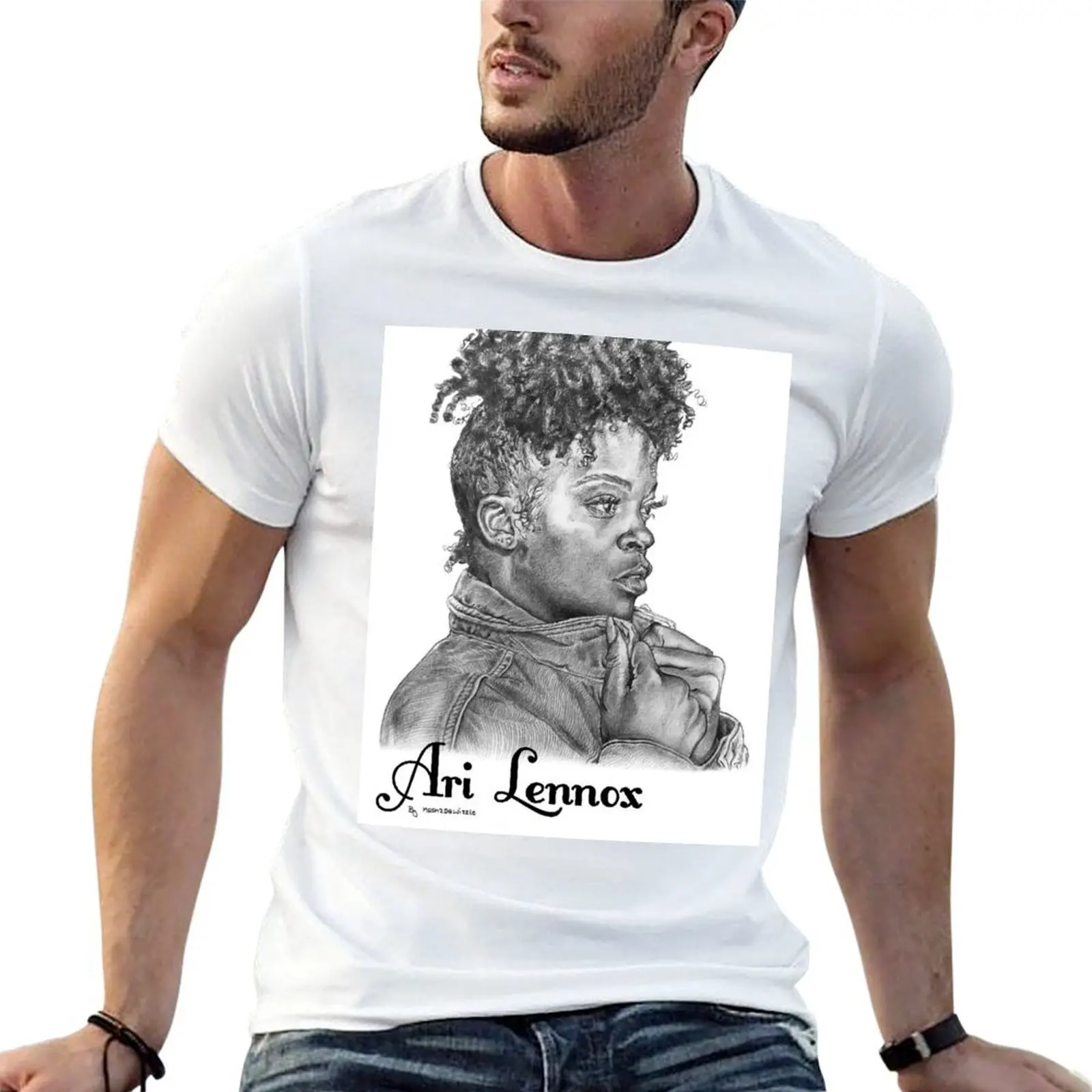 Ari Lennox T-Shirt luxury designer blue archive men clothing