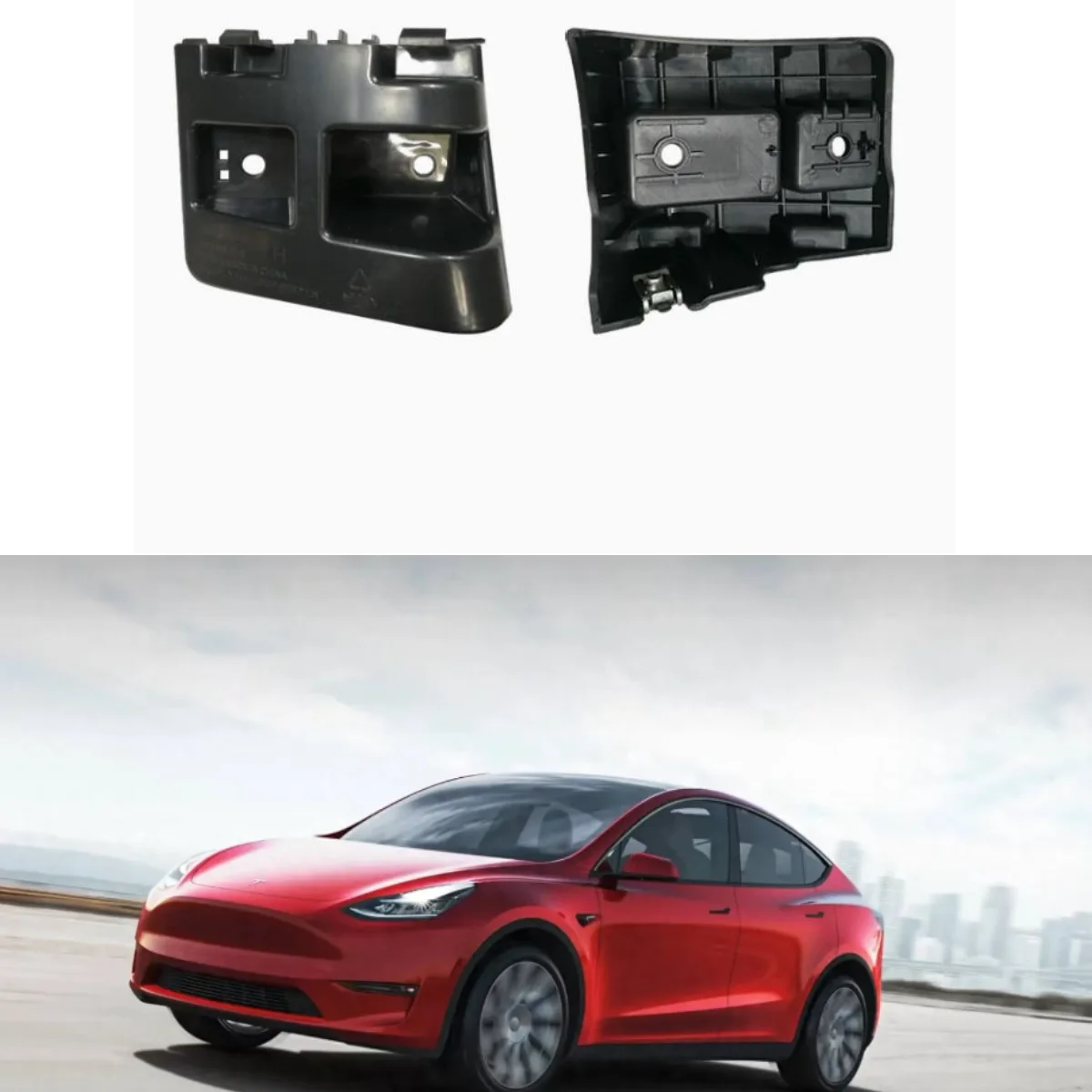 

Suitable for Tesla 2021-2024 model Y rear bumper fixed black small bracket 1506968-00-D 1506969-00-D