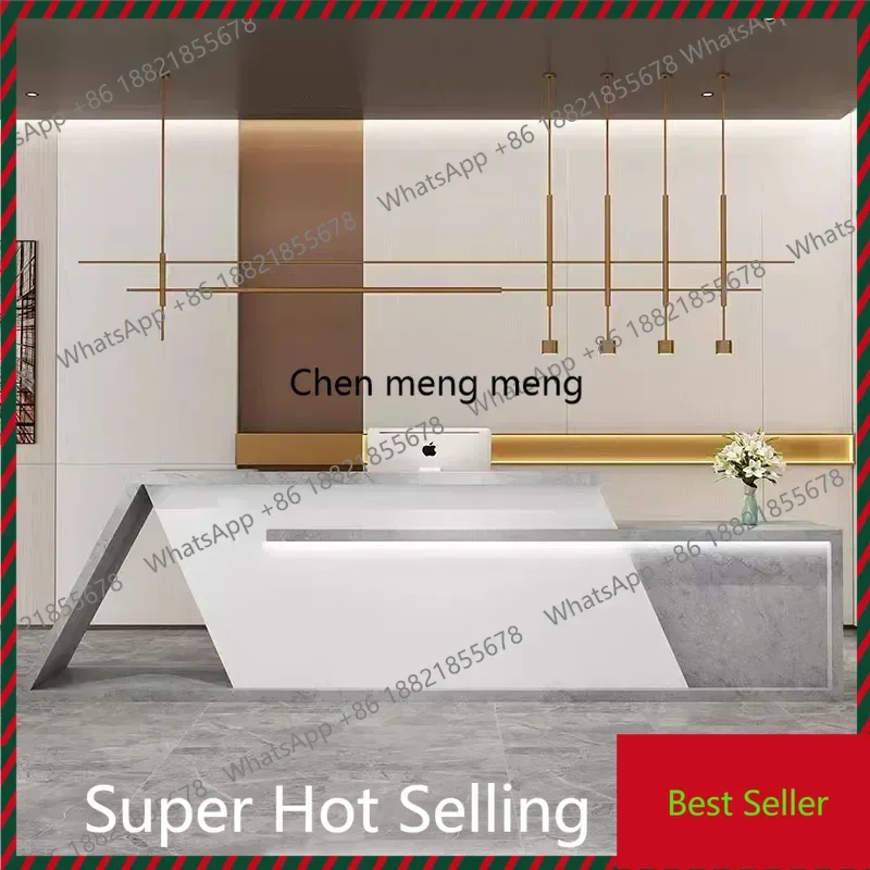 

Luxury Lectern Office Desk Reception Modern Office Wooden Podium Register Shop Counter Bar Executive Mostrador Trendy Furniture