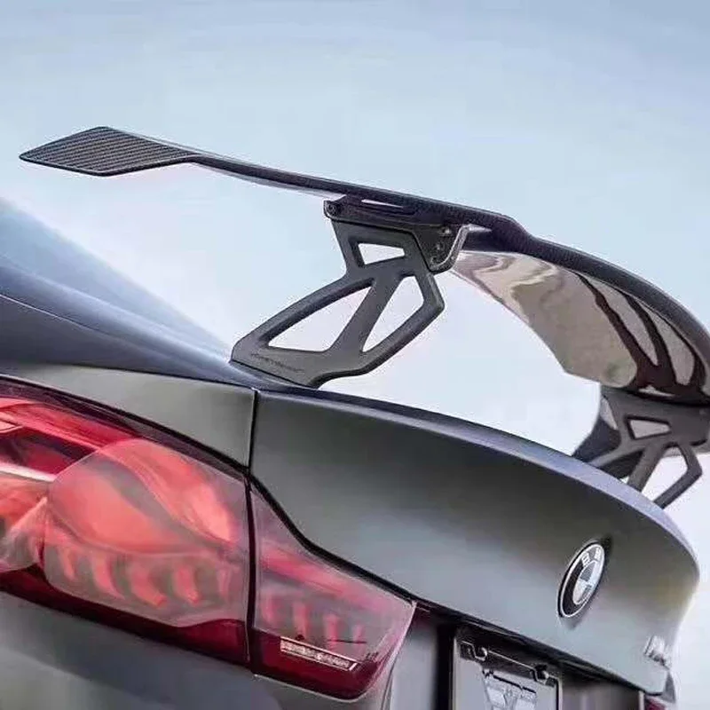 V Style Track GT Carbon Fiber Rear Trunk Roof Lip Universal Spoiler Wing Fit for BMW F80 E92 E46 M3 F82 M4 F22 M2 M5 M6