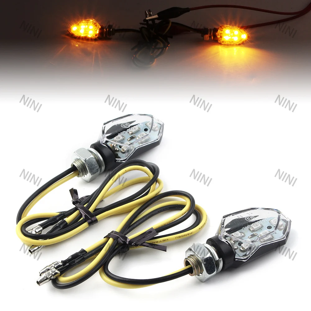 

Motorcycle For Honda For Suzuki For Kawasaki For Yamaha etc 2x Smoke Blinker LED Turn Signal Amber Indicators Lights Universal