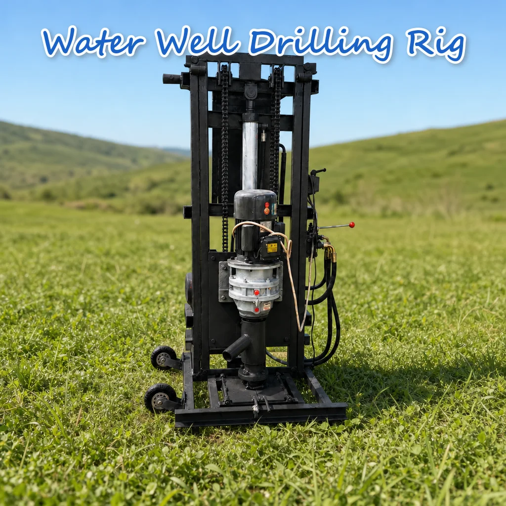 Customized Handheld Lightweight Hydraulic Borehole Water Well Drilling Rig Depth 100m for Household Use Reliable Performance