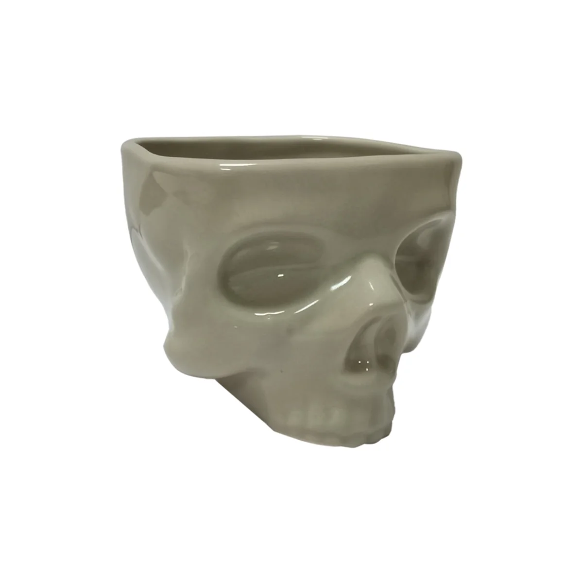 JAS-Retro Tabletop Decor Porcelain Gothic Skull ชามพาสต้าฮาโลวีนบนโต๊ะอาหารบาร์อาหารก๋วยเตี๋ยวสลัดลูกอมชามเซรามิค S