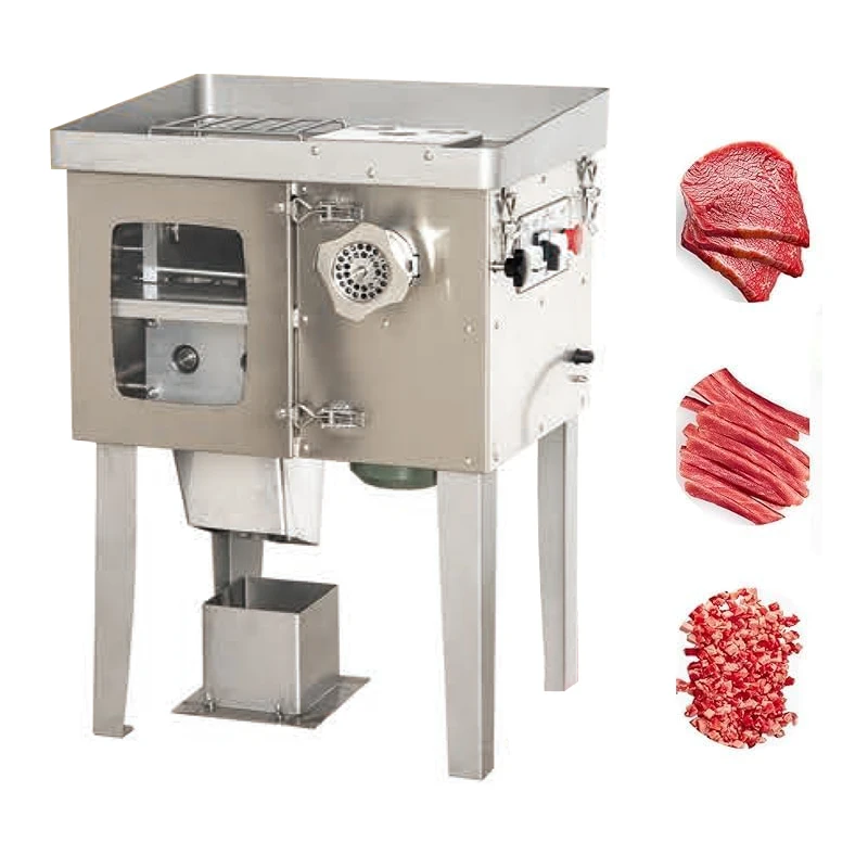 

Industrial Meat Mincer Machine Processing Hamburger Meat Grinder Slicing Shredding Meat Sausage Grinder for Food Processing
