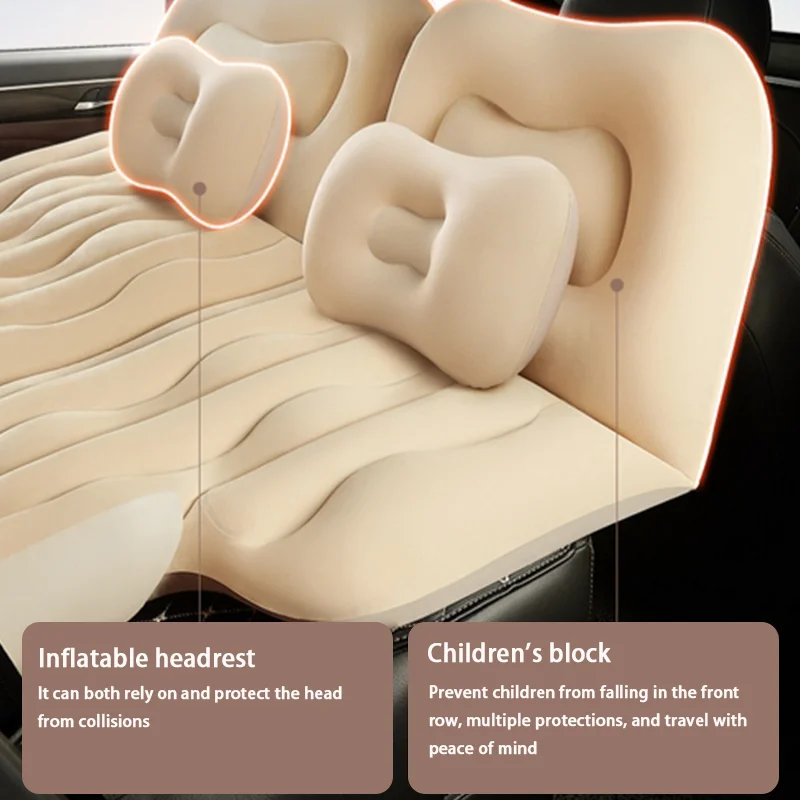 SUV Car Inflatable Bed Trunk Leveling Pad Mattress Sleeping Pad Car Converted Bed Foldable Car Travel Bed Camping Bed - Image 5