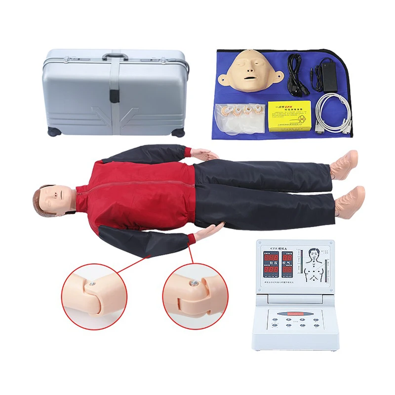 Advanced Fully Automated Computerized PVC Full-Body CPR Manikin with Flexible Joints Human Life Size for Medical Science