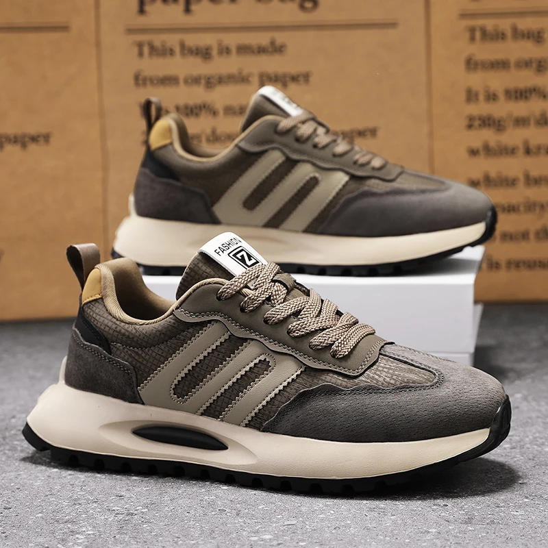 

Men's Shoes with A High-end Feel, 2025 New Trendy Brand, Spring and Autumn Season, Teenage Student Sports Running Shoes, Stylish