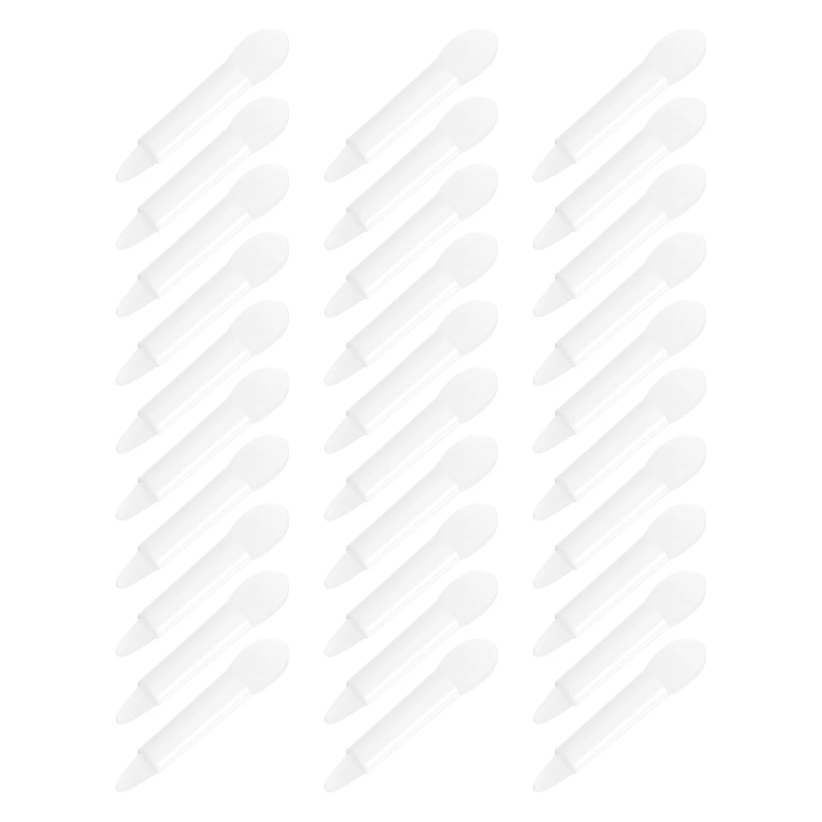 Juego de 30 Uds de pinceles de lápiz labial de silicona, aplicadores de máscara de labios seguros y duraderos para la piel, brillo de labios, maquillaje de sombra de ojos