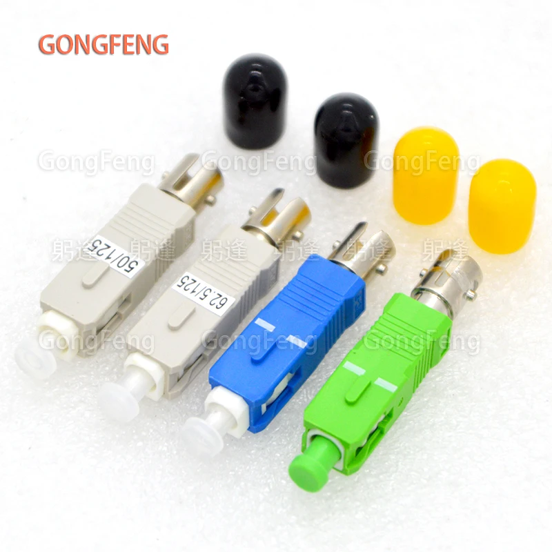 10PCS New Optical Fiber Adapter Connector Sing Multi Mode ST/UPC To SC/APC Flange  Coupler Factory Special Wholesale