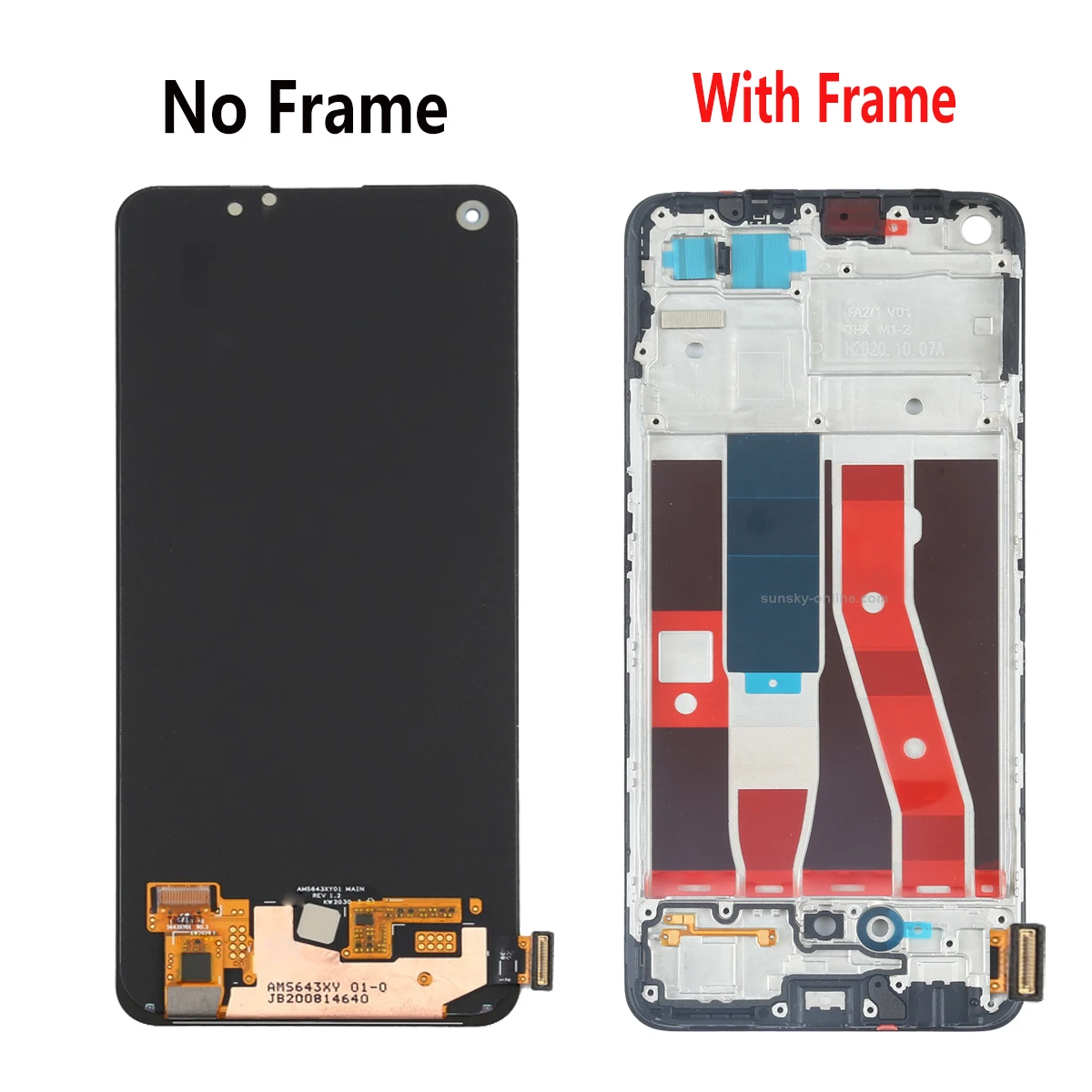 AMOLED per OPPO Reno5 Lite CPH2205 Display LCD Touch Screen Digitizer Assembly per OPPO Reno 5 Lite 5 Lite LCD