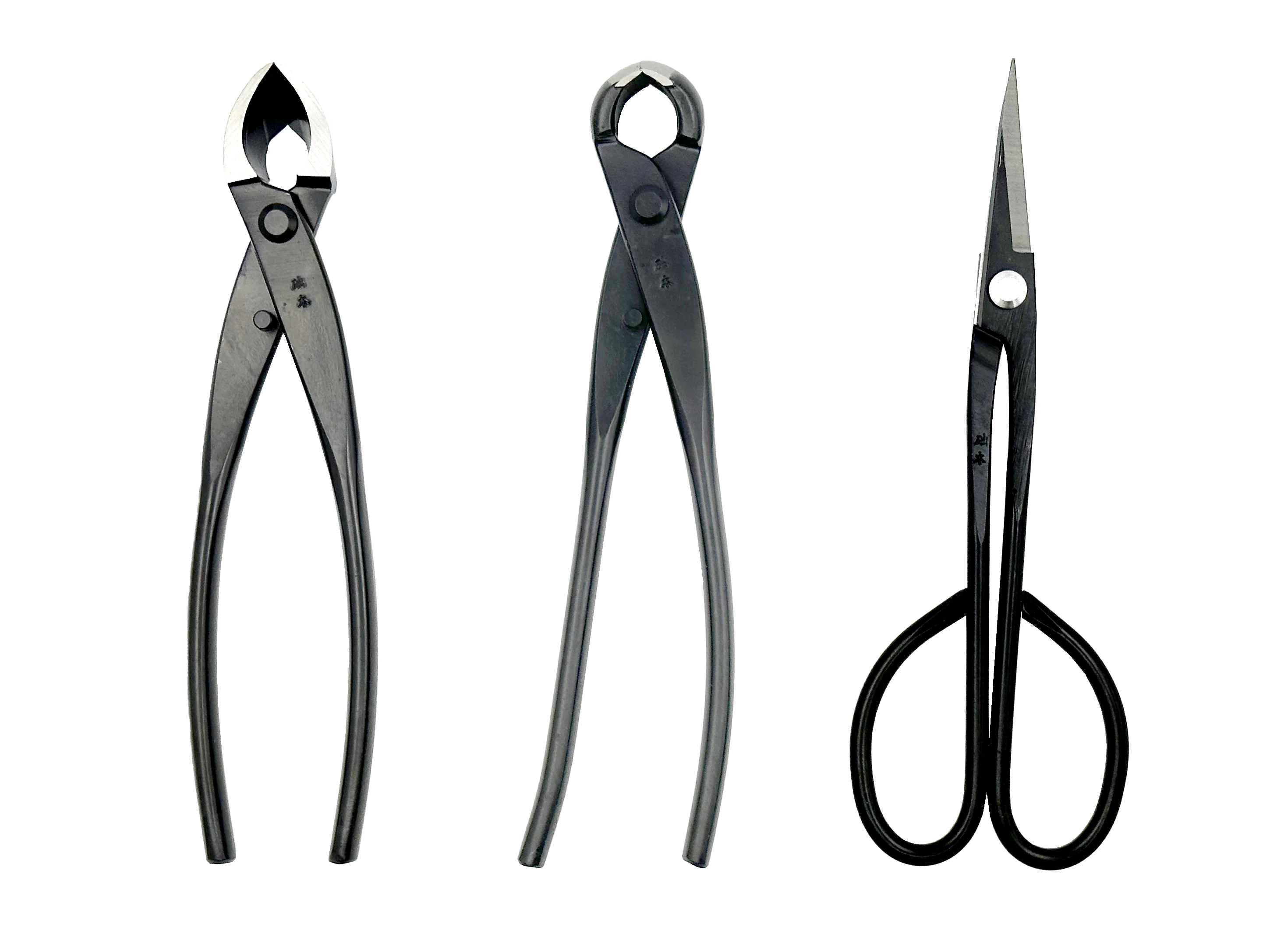 Good Quality Grade Bonsai Tools Set (3pcs) Branch Cutter Knob Cutter Trimming Scissor Carbon Steel Made