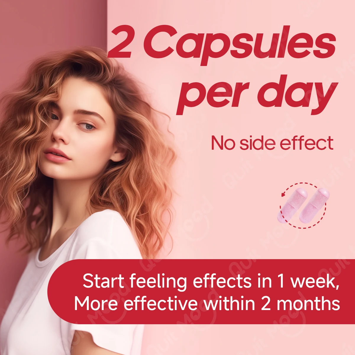 Health benefits infographic Quitmood Queen's probiotics