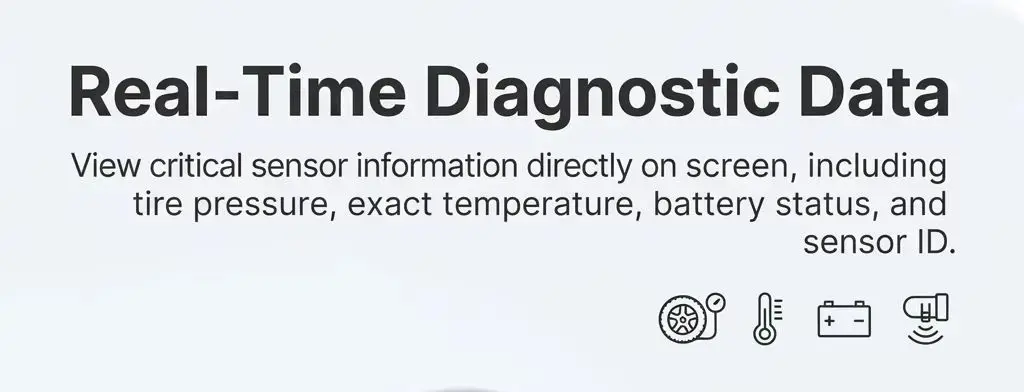 TPMS Diagnostic Tool, 315MHz 433MHz Sensor Programmer, 2-in-1 OBD Scanner, fit for BMW, Universal Auto Car Code Reader