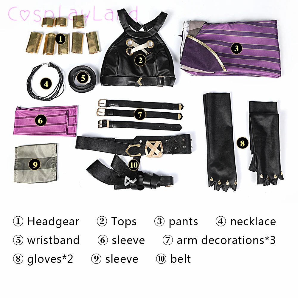 Costume de Cosplay LOL pour femmes, Costume de carnaval et d'halloween, tenue de combat, bottes fantaisie et Sexy, en Stock