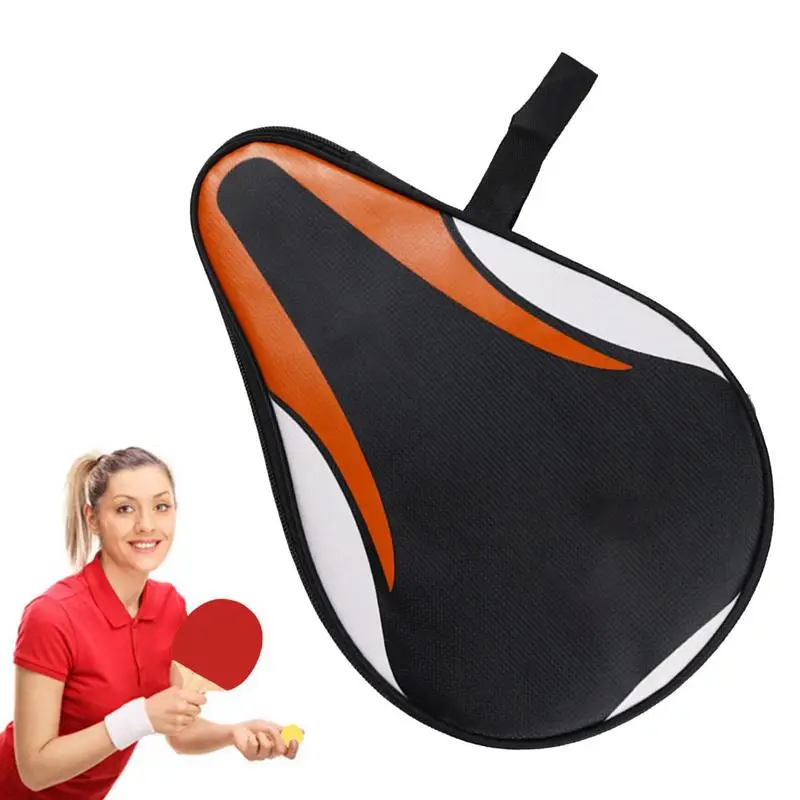 

Pings Pongs Paddle Bag Waterproof Table Tennis Paddle Bags Paddle Case Foamed Cushioning Paddle Carry Bag With Zipper