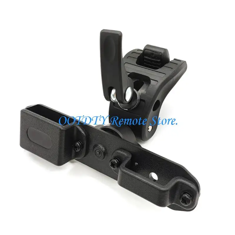 Handheld Radio Clamp Holder with Jointed Mount for Motorcycle Use