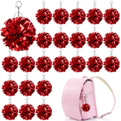 24 Pcs Cheer Pom Pom portachiavi tifo pon pon di plastica per Cheerleading