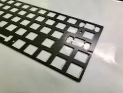 ANSI 63 Keys mx mechanical Keyboard Plate FR4 Brass Plates TOFU60 POKER Layout ( for plate mount stabs )
