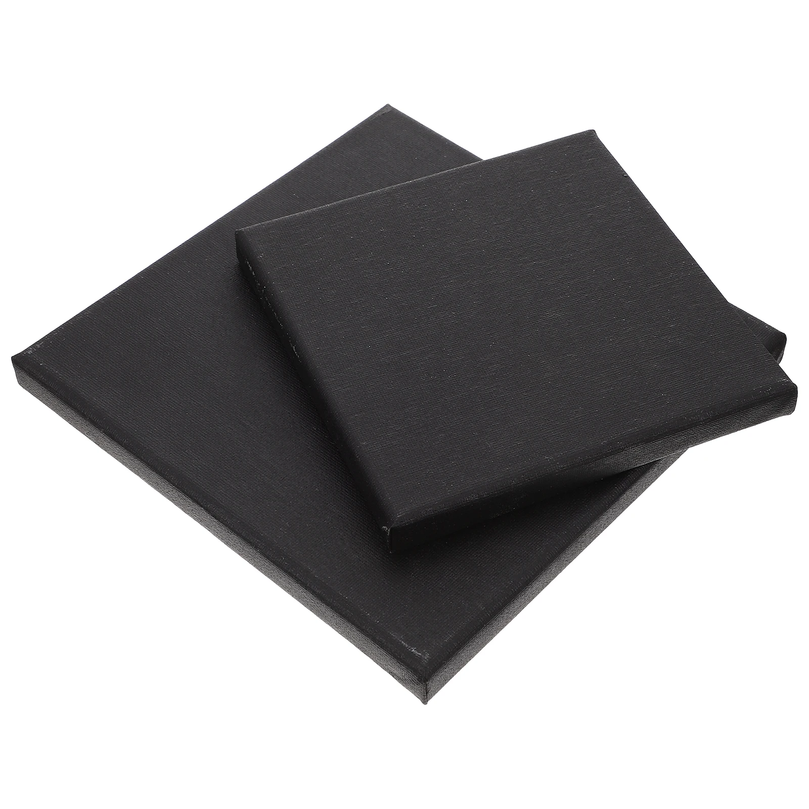 

2 Pcs Black Canvas Frame Stretched Wood Panels Oil Water Painting Supplies DIY Blank Artist Frames High Quality Canvas For