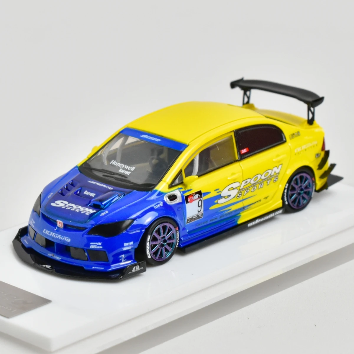 

One model 1:64 CIVIC FD2 Spoon Sports Resin Diecast Model Car