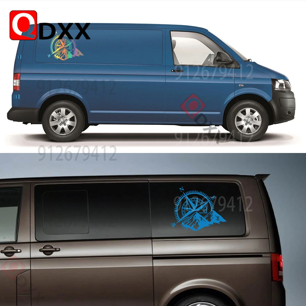 

Автомобильные наклейки для Volkswagen VW Transporter T4 T5 T6 Camper Van COMPASS Графика Декор кузова Виниловая пленка Наклейки Аксессуары 1 шт.