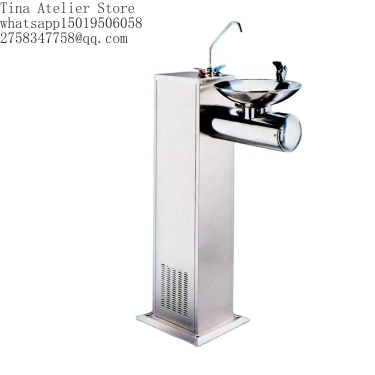 Public Floor Stand Stainless Steel Hot and Cold Drinking Water Fountain