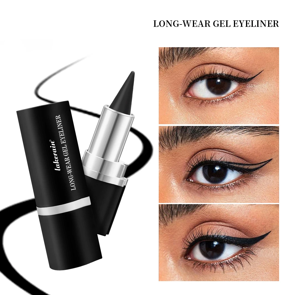 Eyeliner, cremige Textur, langlebig, wasserfest, mattschwarz, silberfarben, braun, Eyeliner-Stift, Make-up für Damen, Kosmetik