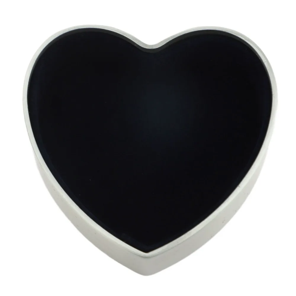 2pcs Velvet Interior Heart Shaped Jewelry Box Emboss Alloy Storage Organizer Antique Small Trinket Organizer Case For Women