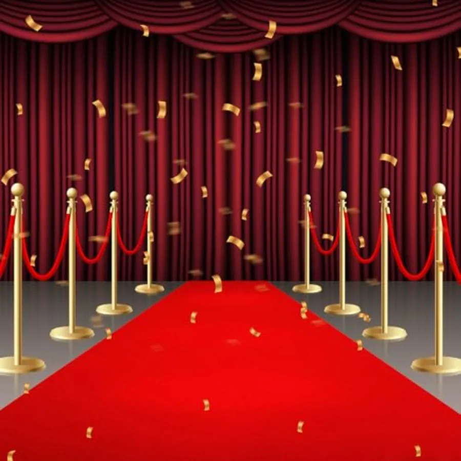 

450GSM Extra Thick Red Carpet Runner for Party and Events, 4Feet x 50Feet Heavy Duty Non-Slip TPR Rubber Backing, Aisle Runway