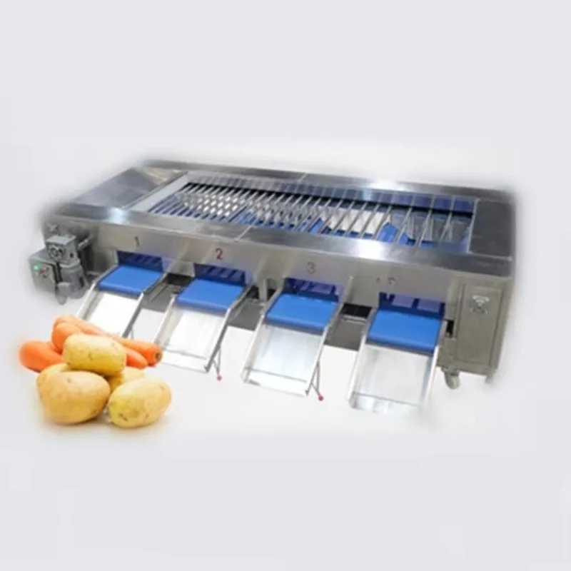 4-7 Levels Optical apple Fruit Sorting Machine Vegetables Round Fruit Grading Machine for Sale Customized