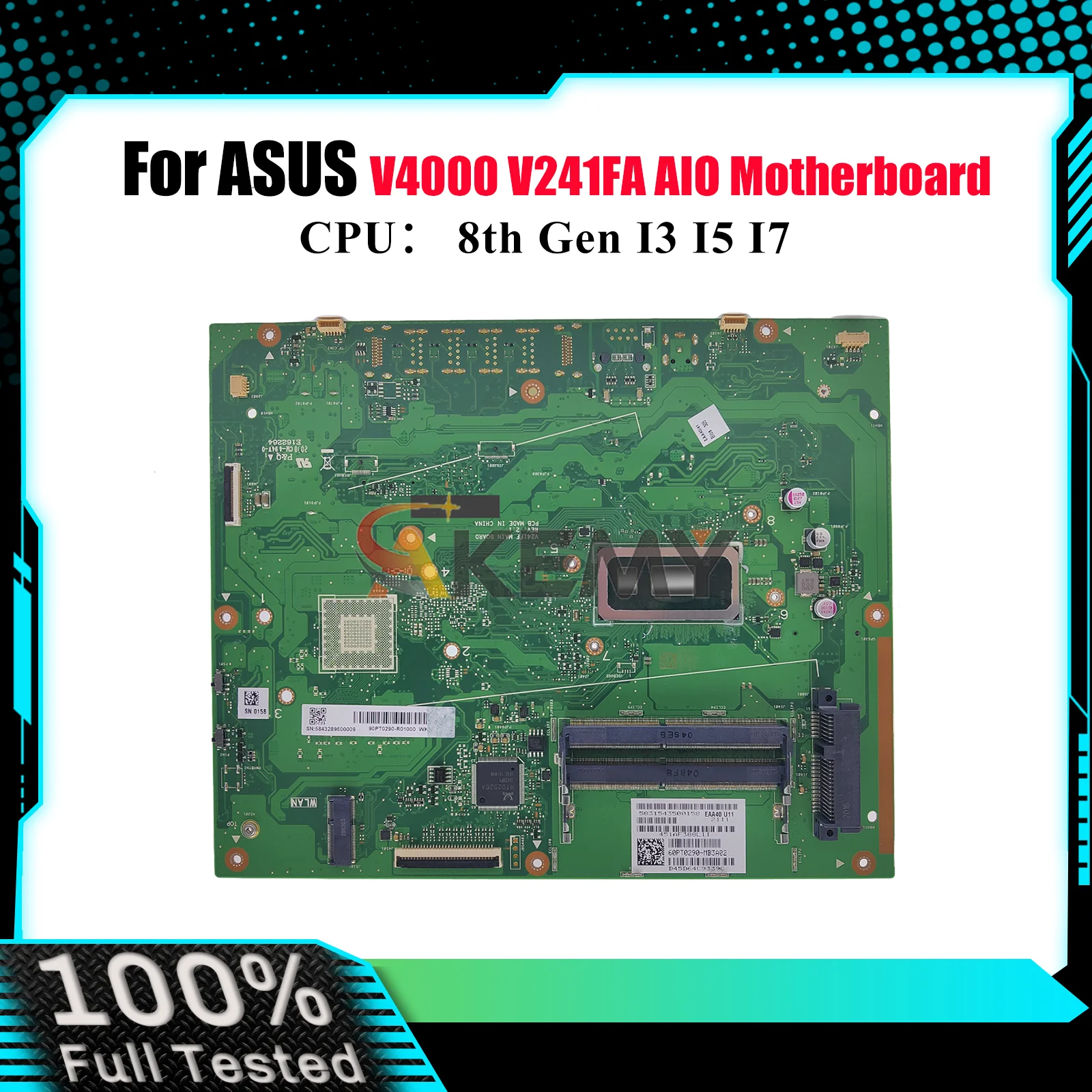 

Материнская плата V241FA для ASUS Vivo AiO V241F V241FF V4000 V241FA, материнская плата с процессором I3 I5 I7, 100% тестирование, ОК, быстрая доставка stk