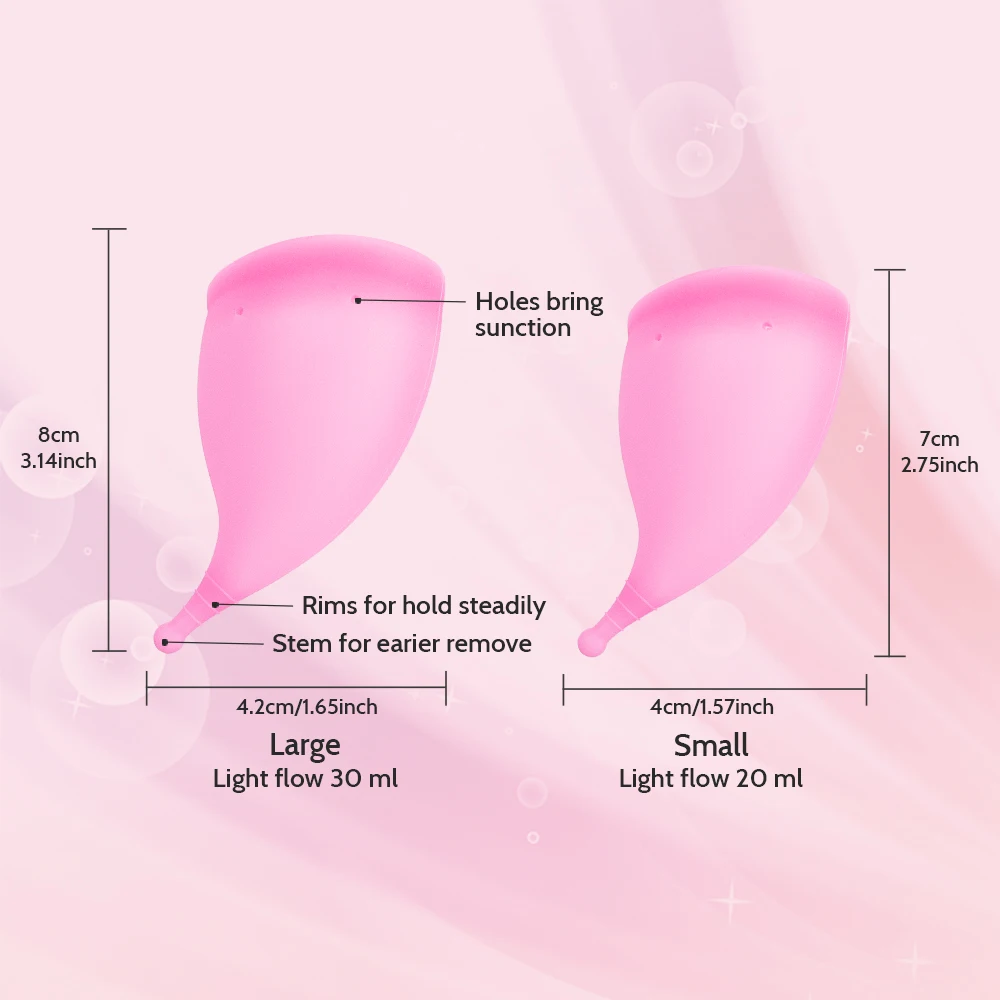 Lady Period Cup Menstrual Cup Feminine Hygiene Medical Grade Silicone Copa Menstrual de Silicone Medica Reusable Menstrual Cup
