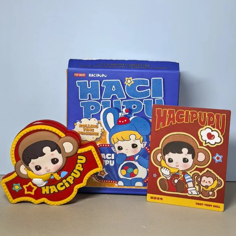 

POP MART HACIPUPU Rolling Time Machine Series-Fridge Magnet Silicone Clip Trendy Blind Random Box Toys Mystery Box Guess Bag