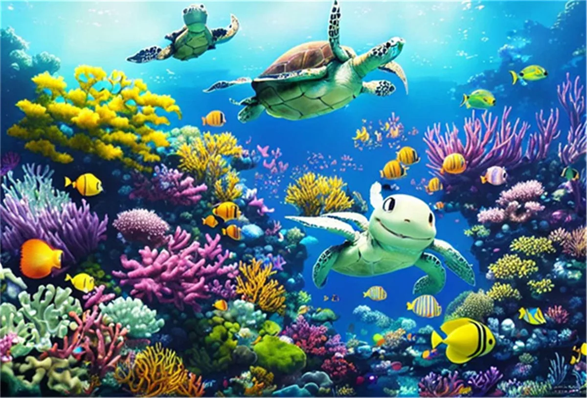 

500-эточный пазл для взрослых - пазл Морская черепаха | Пазлы из переработанного картона, 50 шт. | Сложная семейная деятельность отличная