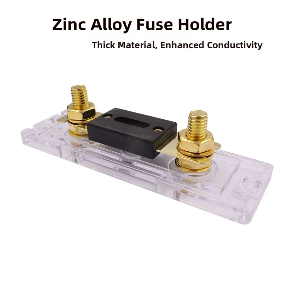 

Audio Protection Fuse Holder For Car Repair 100A 200A Rating Copper Alloy Contacts PVC Insulation Inline Design