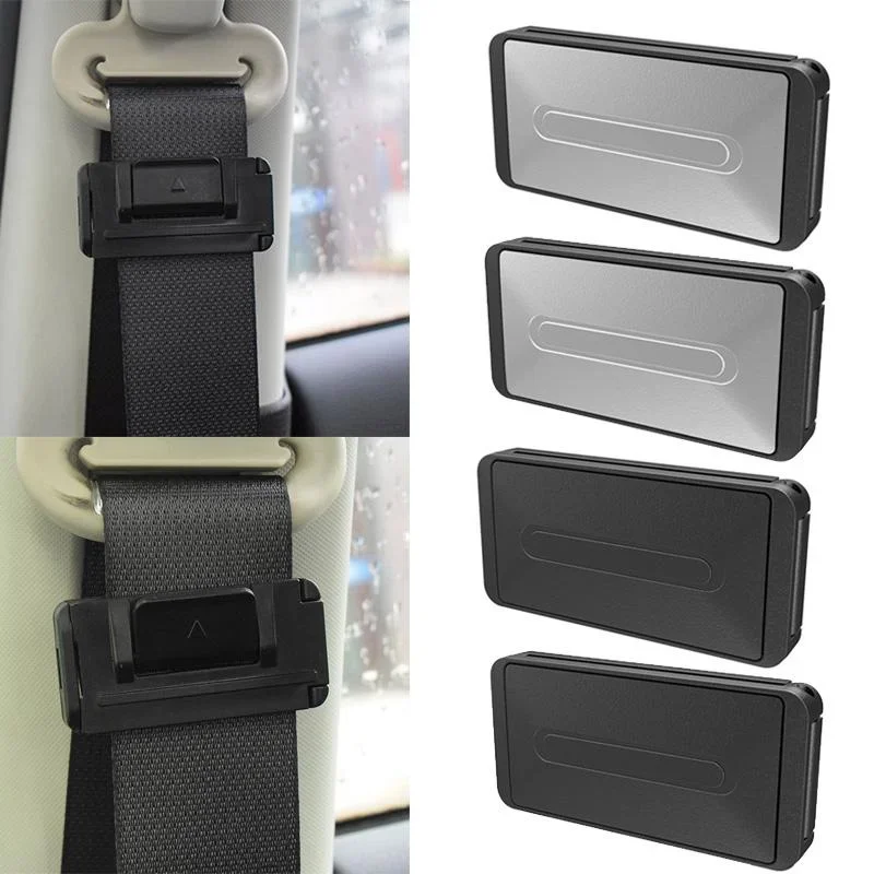 2Pcs Portable Universal Car Safety Belt Clip Vehicle Adjustable Seat Belts Holder Stopper Buckle Clamp