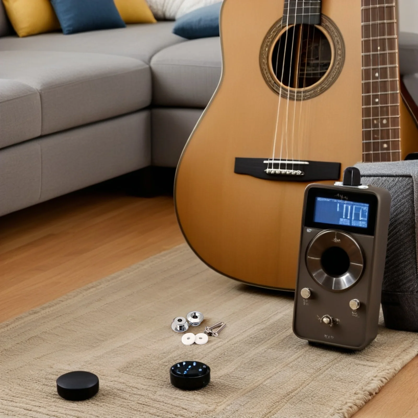 

2Pcs Guitar Straplock Mushroom Head Metal Locks Secure Protection for Electric Acoustic Bass Guitar Strap Accessory