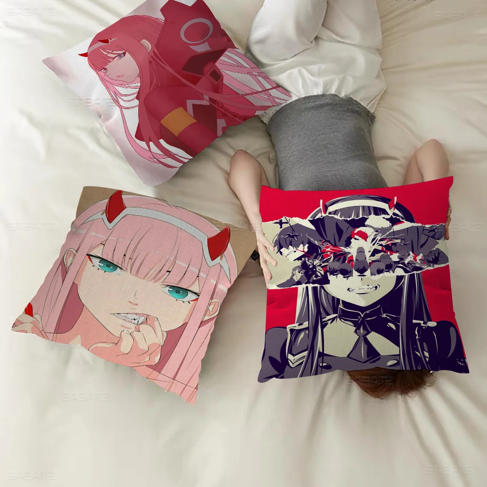 

Anime DARLING in the FRANXX pillow cover sofa cushion cover home room decoration children gift