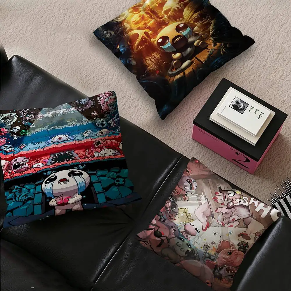 Action Game The Binding Of Isaac Cushion Cover Car Throw Pillow Case For Sofa Car Christmas Gift 40x40cm 45x45cm