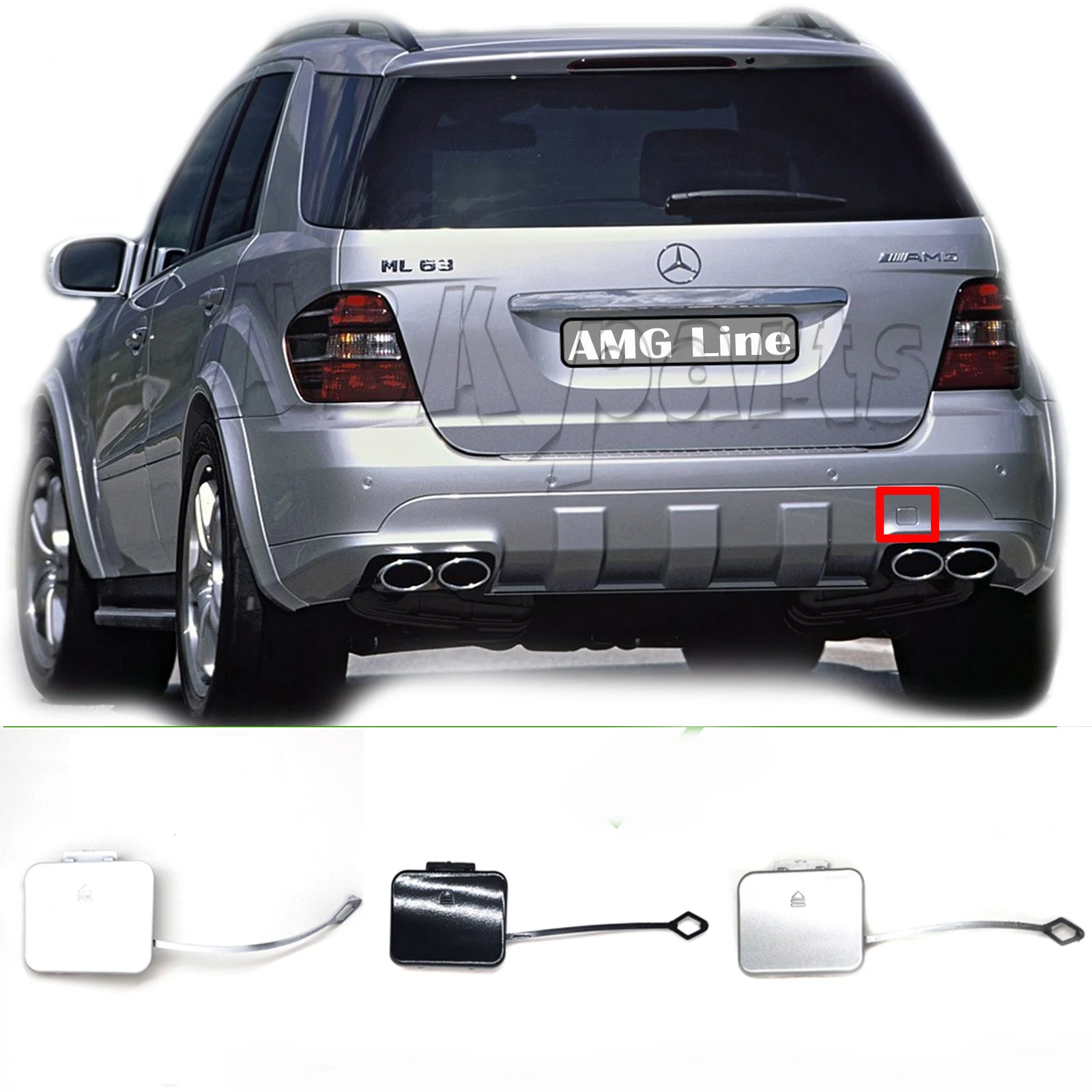 Pasuje do 06-08 Mercedes-Benz ML SPORT W164/X164 280 300 320 350 420 450 500 63AMG TYLNA OSŁONA HAMULCA A 1648852123