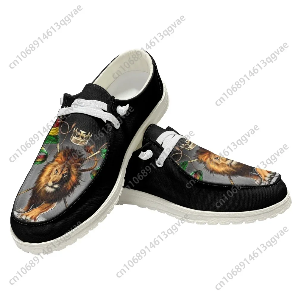 Reggae Rastafarian Rasta Rastafari Löwe von Juda Freizeitschuhe Flacher Schuh Männer Frau Atmungsaktive Outdoor-Schuhe Maßgeschneiderte Schuhe