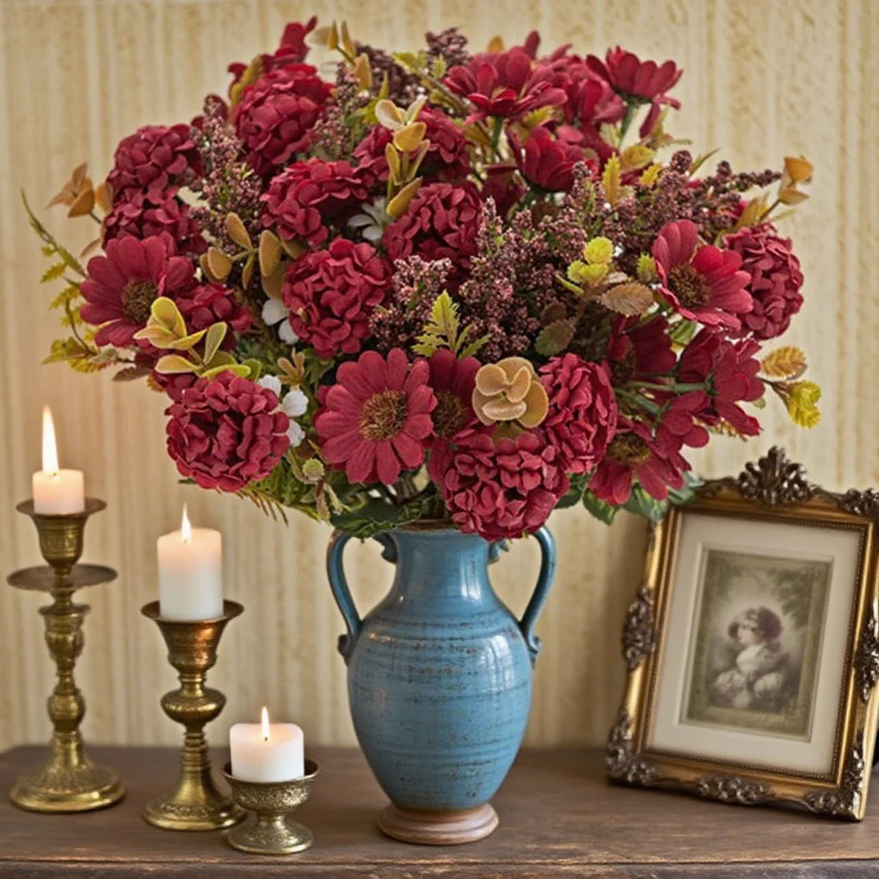 Künstliche Blumen Seiden-Chrysanthemen Brautstrauß Hochzeit Outdoor Garten Heim Zimmer Vase Tisch Dekoration DIY Bestseller Geschenk Zubehör