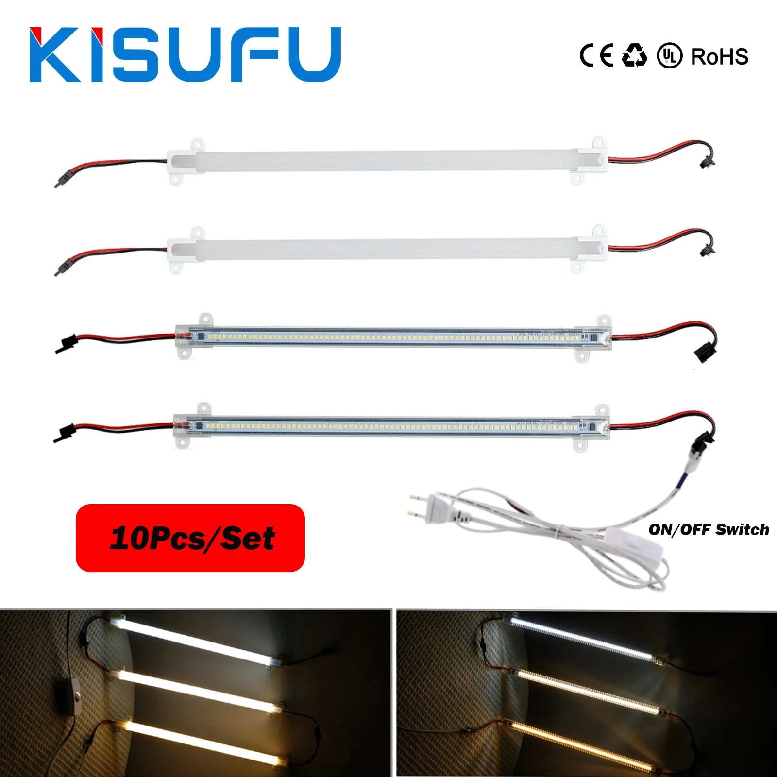 

Светодиодная лента 220В с/без выключателя, 24/72 светодиода, 10/20/30/40/50 см, белый/теплый/нейтральный свет, подсветка под шкаф, ночник, декор для дома и бара