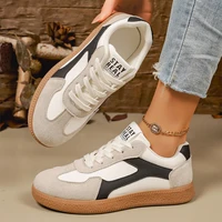 Mix Color Women Sneakers 2026 Spring New Platform Luxury Flat Vulcanized Shoe Female Lace-Up Non-Slip Casual Skateboarding Shoes - Image 2